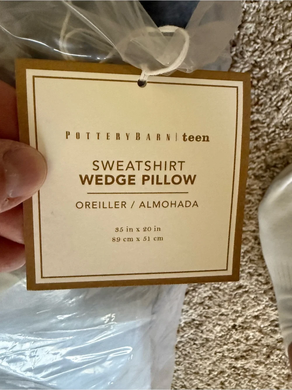 Pottery Barn Gray Bedding Pillow Insert